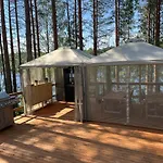 Tree Tents At Alaska Glamping Linnansaari Camping Savonlinna