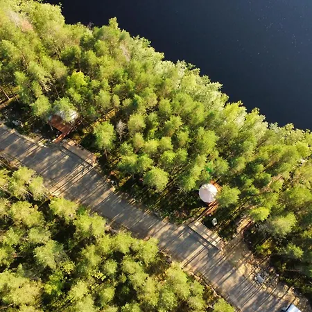 Tree Tents At Alaska Glamping Linnansaari