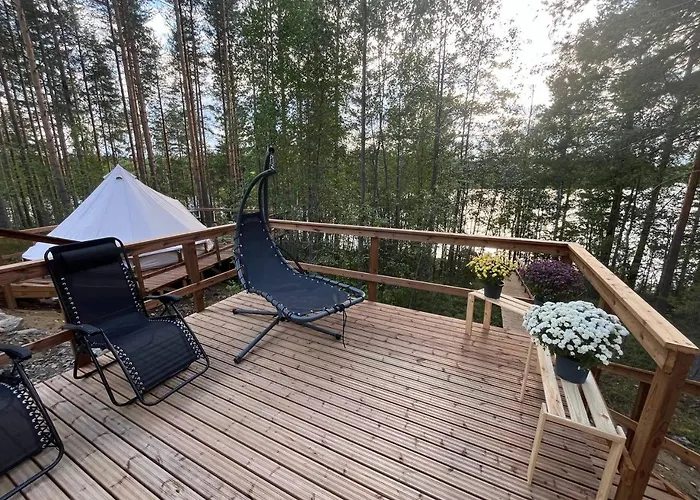 Camping Tree Tents At Alaska Glamping Linnansaari